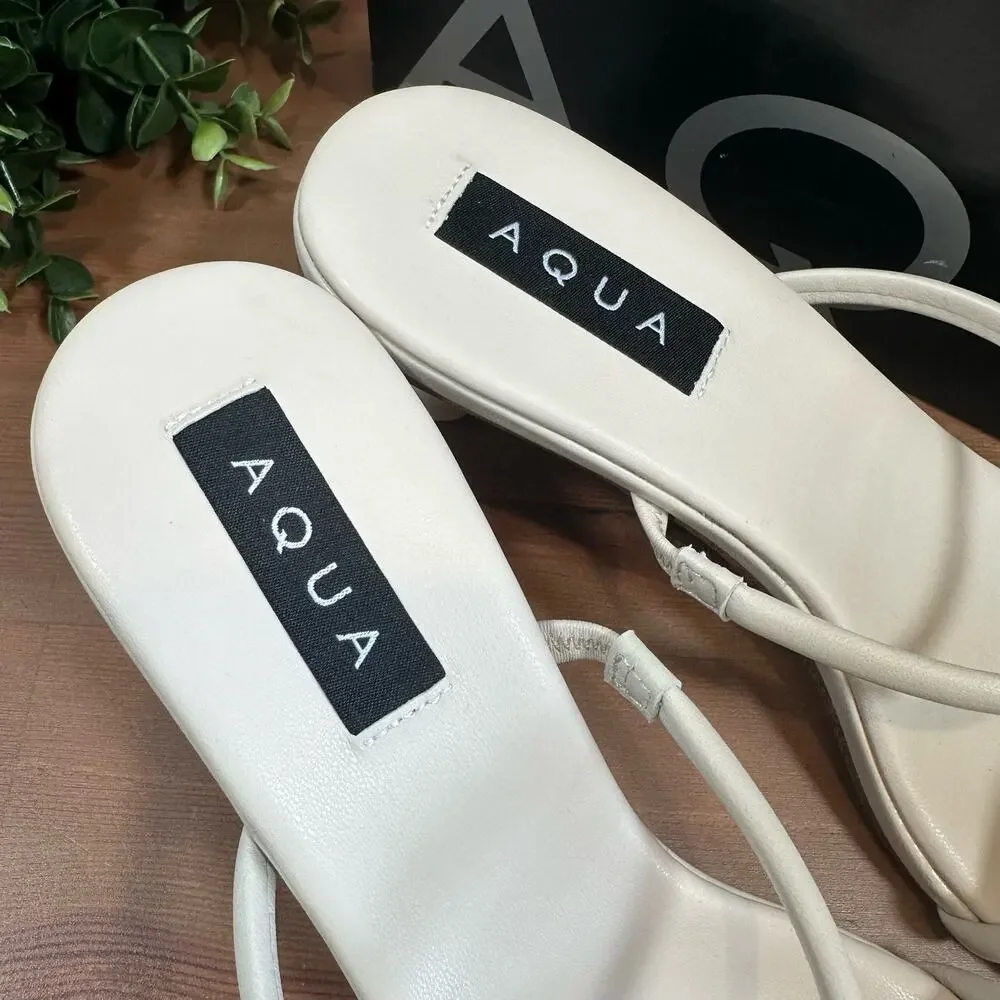 AQUA‎ Women's Jamie Slip On Strappy High Heel Sandals Size 8 $128